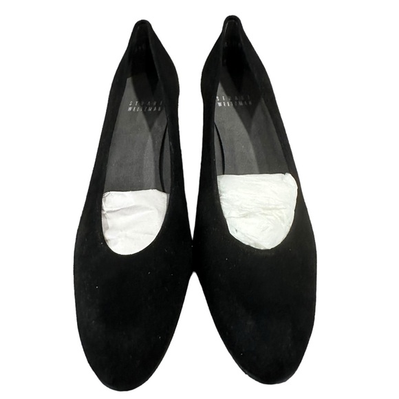 STUART WEITZMAN Black Suede Wedge Heels Pump for Women, Size 6.5. - Picture 2 of 11